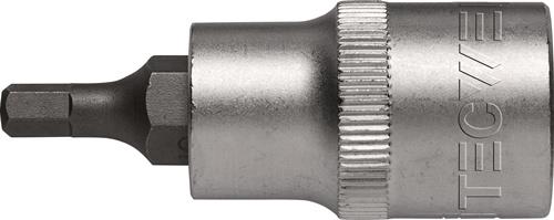 TECWERK Steckschlüsseleinsatz 1/2 Zoll Innen-6-kant SW 5mm L.55mm TECWERK