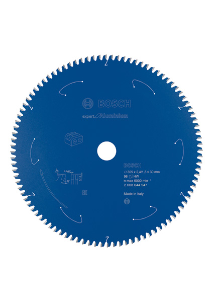 BOSCH Akku-Kreissägeblatt Expert for Aluminium, 305 x 2,4/1,8 x 30, 96 Zähne
