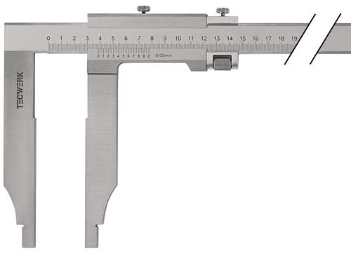 Werkstattmessschieber DIN 862 500mm Schnabel-L.150mm TECWERK