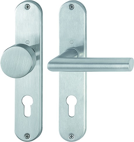 HOPPE® Wechselgarnitur mit Langschild Amsterdam E58/302/1400Z, Edelstahl, 3355114