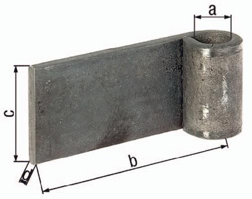 GAH Anschweißband 20x100x60x8mm STA roh GAH