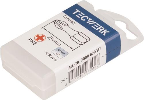 TECWERK Bit P829117 1/4 Zoll PH 2 L.25mm TECWERK