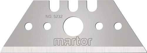 MARTOR Trapezklinge Nr.5232 L53xB19xS0,63mm m.Lochung 10 St./Spender MARTOR