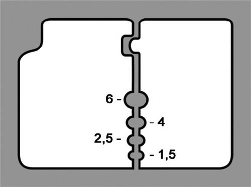 KNIPEX Präzisionsabisolierzange L.195mm Mehrkomponeten-Hüllen 0,14-6 (AWG 26-10) mm²