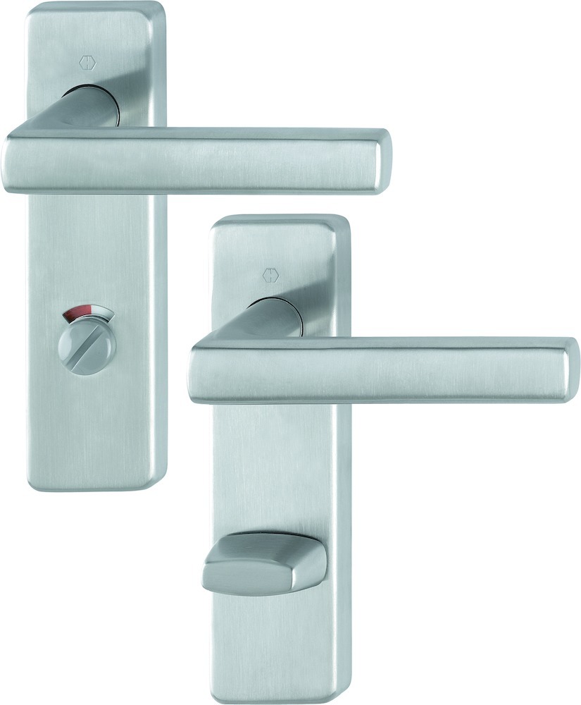 HOPPE® Drückergarnitur mit Kurzschild Dallas E1643/202KH, Edelstahl, 10721813