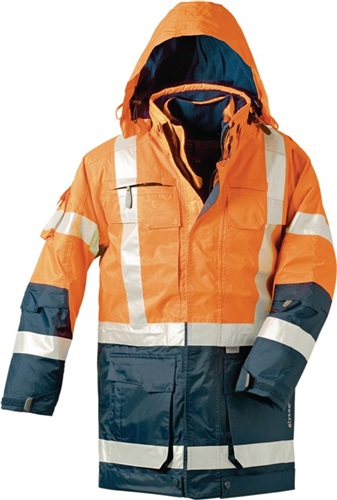 ELYSEE Warnschutzparka Wallace Gr.XXL orange/marine ELYSEE