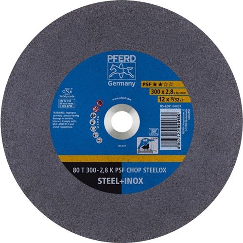 PFERD Trennscheibe PSF CHOP STEELOX D300x2,8mm ger.Stahl/INOX Bohr.25,4mm PFERD