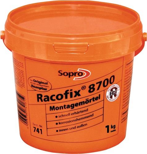 SOPRO Montagemörtel Racofix® 8700 1:3 Raumteile (Wasser/Mörtel) 1kg Eimer SOPRO