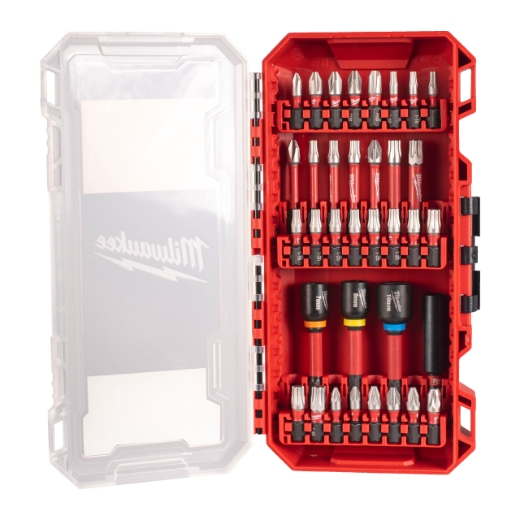 MILWAUKEE 35-tlg. Set in PACKOUT kompatibler Kassette SHOCKWAVE Set Schrauben