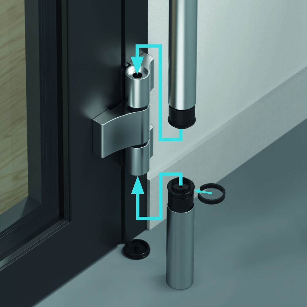 PLANET Fingerschutz Abdeckprofil FSA 8800 S30, für 3 Segmente, Aluminium 1.980 mm weiß