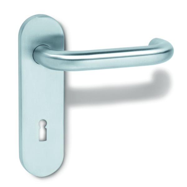 HEWI Drückergarnitur mit Kurzschild 111XAH01.110, VK 8 mm, Edelstahl, 111XAH01.110