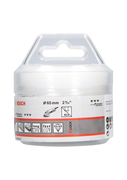 BOSCH Diamanttrockenbohrer X-LOCK Best for Ceramic Dry Speed, 65 x 35 mm