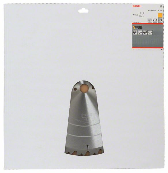 BOSCH Kreissägeblatt Construct Wood, 450 x 30 x 3,8 mm, 32, SB3