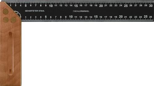 TECWERK Schreinerwinkel Schenkel-L.300mm m.Gehrung Kurzer Schenkel 170mm TECWERK