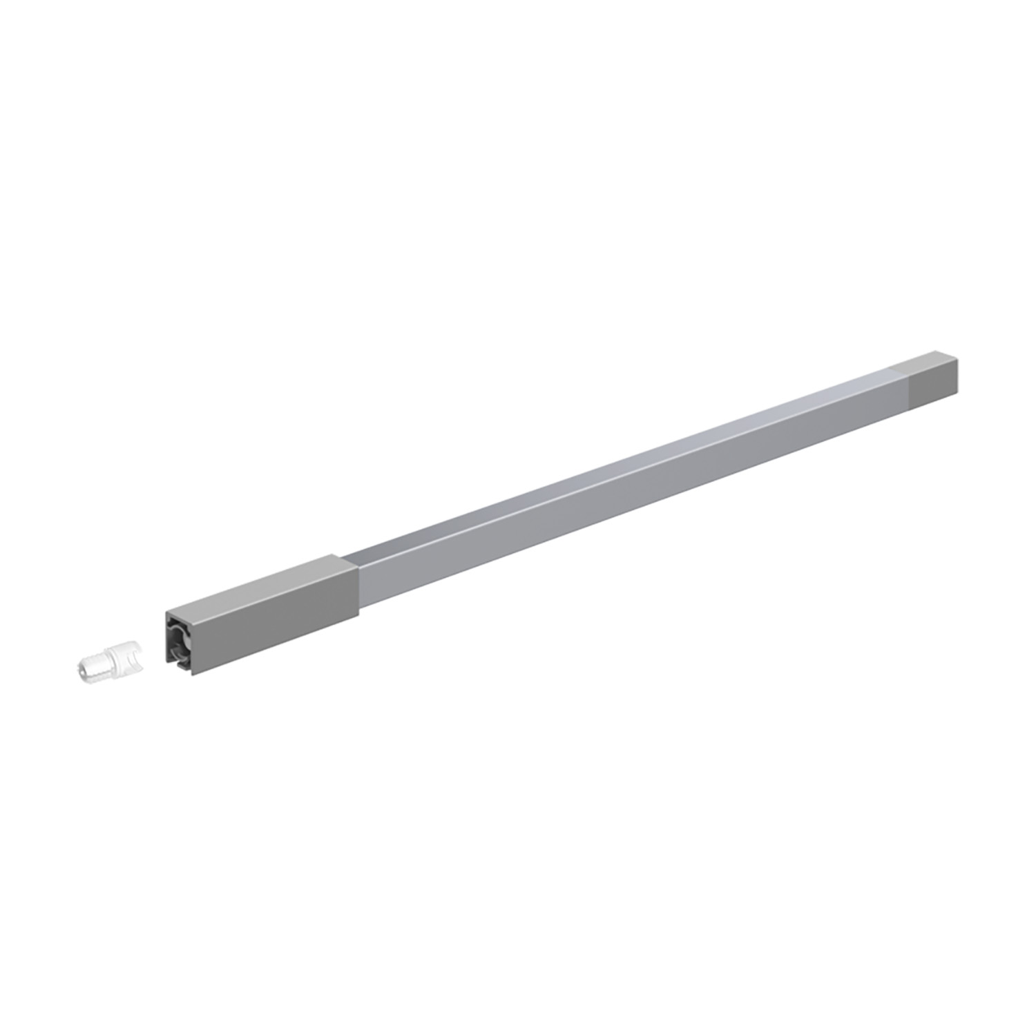 HETTICH Längsreling InnoTech Atira, 420 mm, rechts, silber, 9194529