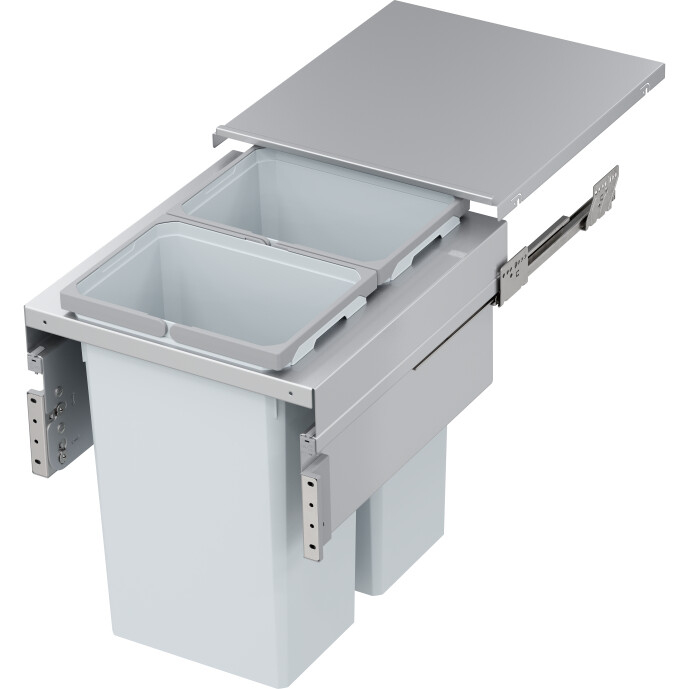 Abfalltrennsystem, ENVI-Space XX Pro, 500er, 2x35 l, hellgrau Vauth Sagel