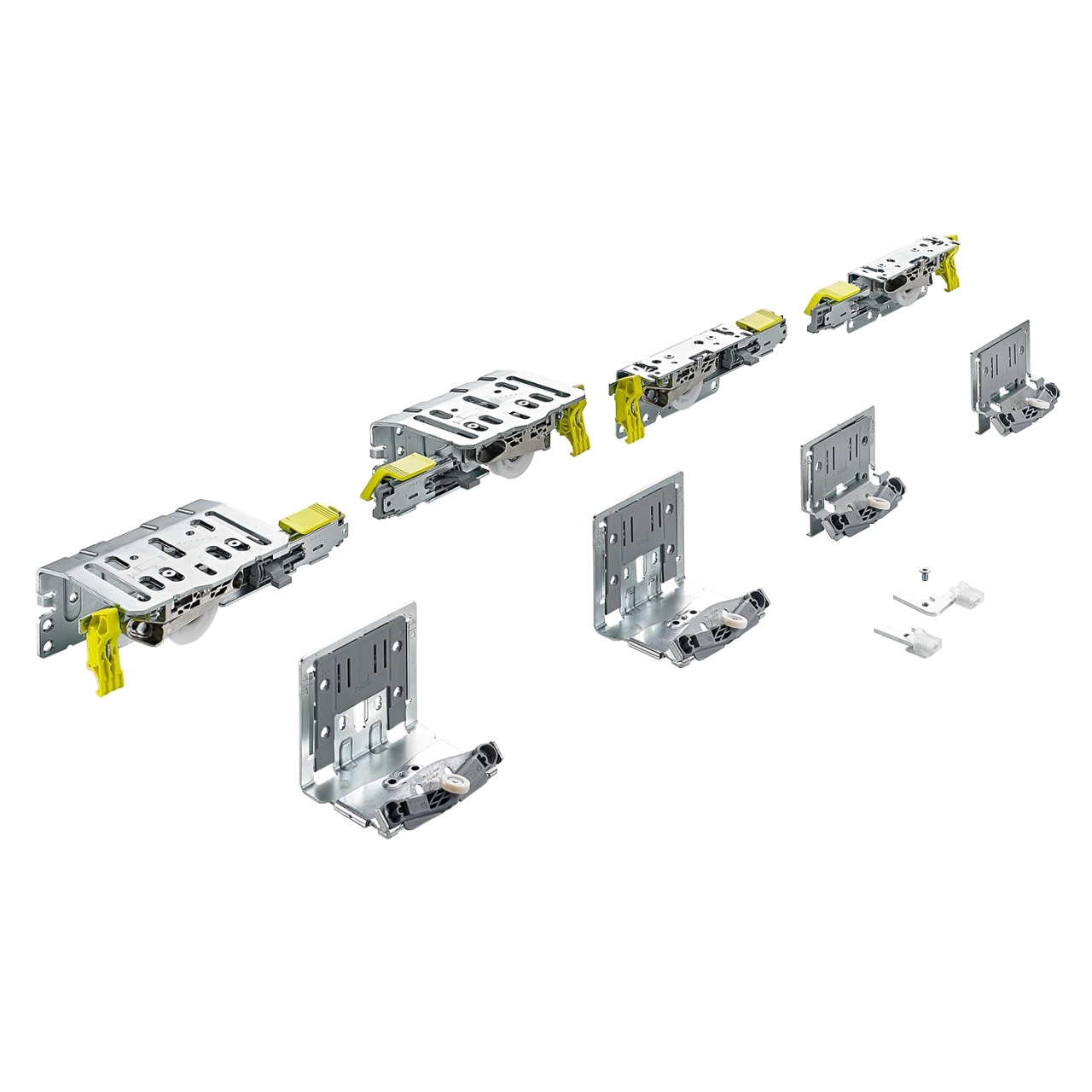 HETTICH TopLine XL, Set Lauf- und Führungsteile, STB 19, 17 mm , 18 - 30 mm, 60 kg, 2-türig, 9275796