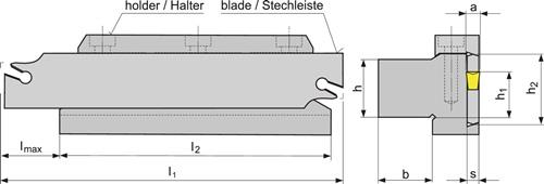 PROMAT Abstechhalter GFN GH 20-32 z.Stechleiste GFN-S 32J… PROMAT