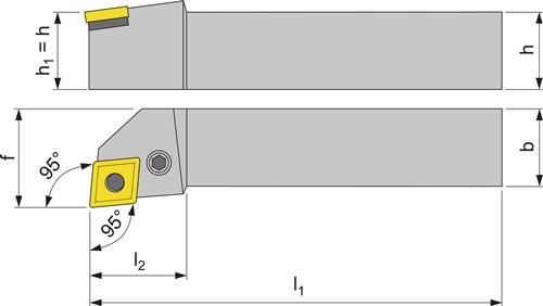 Klemmdrehhalter Außendrehen TECWERK