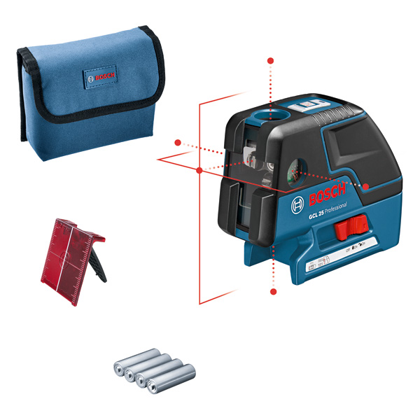 BOSCH Kombilaser GCL 25, mit Schutztasche
