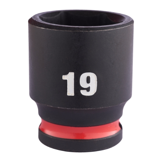 MILWAUKEE 19 x 34 mm SHOCKWAVE Schlagnuss 3/8" kurz