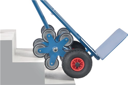 FETRA Treppenkarre H.1300mm Schaufel-Gr.L300xB480mm STA Lufträder/5armiger Radstern