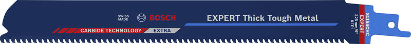 BOSCH EXPERT ‘Thick Tough Metal’ S 1155 CHC Säbelsägeblatt, 10 Stück. Für Säbelsägen