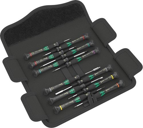 WERA Schraubendrehersatz Kraftform Micro 12 Electronics 1 12-tlg.Schlitz