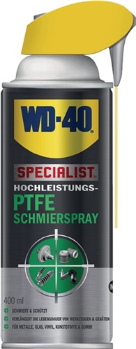 WD-40 SPECIALIST PTFE Schmierspray dunkelgelb NSF H2 400ml Spraydose Smart Straw WD-40 SPECIALIST