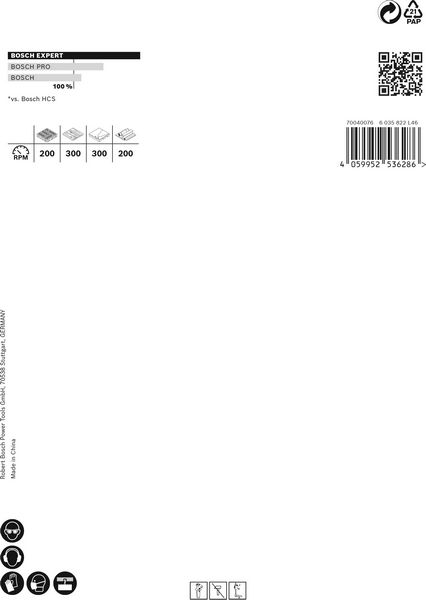 BOSCH EXPERT Construction Material Lochsäge, 111 x 60 mm. Für Dreh- und Schlagbohrer