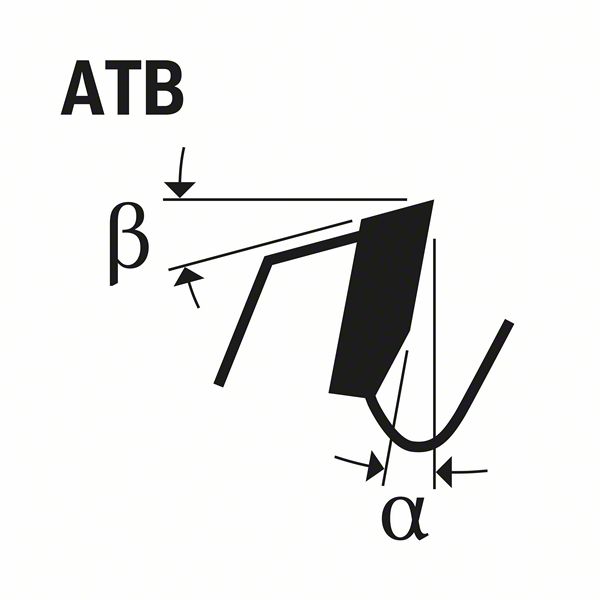 BOSCH Kreissägeblatt für Akkusägen Expert for Wood, 254 x 2,1/1,6 x 30, 48 Zähne