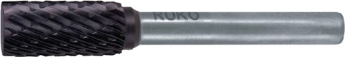 RUKO Frässtift ZYA D.8mm Kopf-L.18mm Schaft-D.6mm HM TiCN Verz.KVZ 4 RUKO