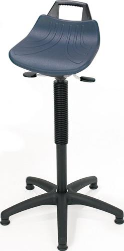 LOTZ Stehhilfe PU-Integralschaum Sitz-H.610-860mm Ku.-Fußkreuz Bodengl.LOTZ