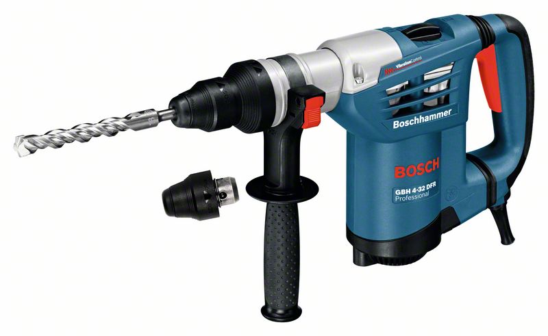 BOSCH Bohrhammer mit SDS plus GBH 4-32 DFR, Handwerkkoffer, Schnellspannbohrfutter