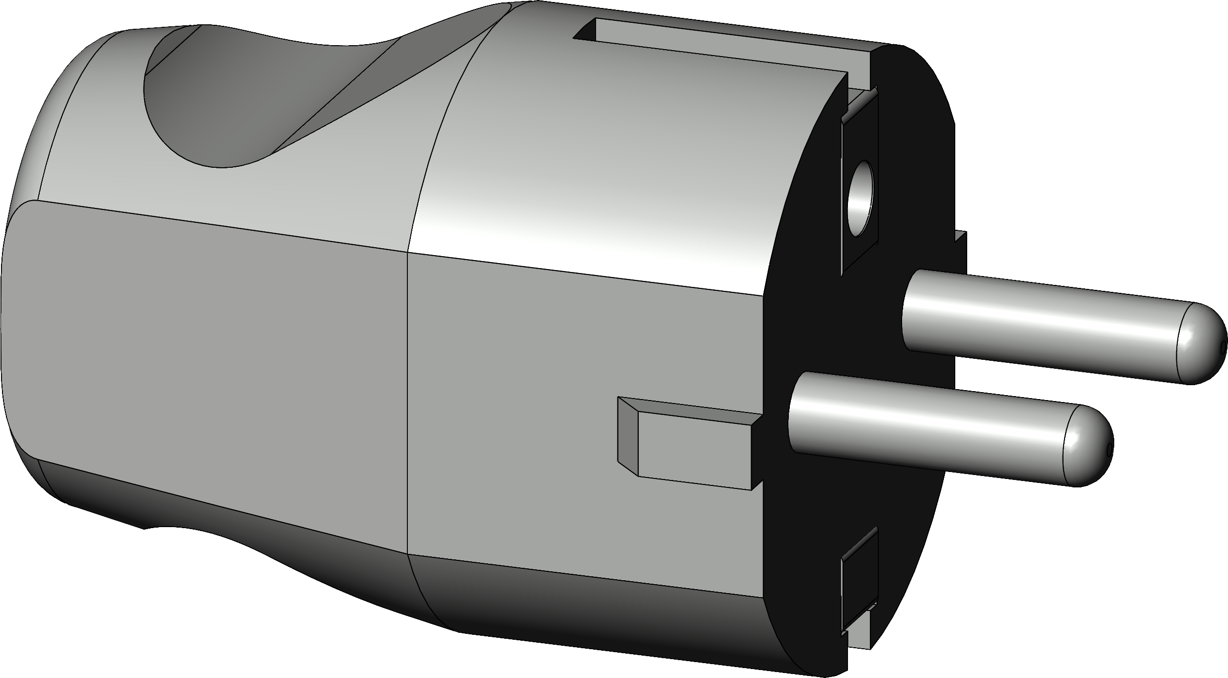 WINKHAUS T-HT SCHUKO-STECKER CEE 7/7 230V AC, WINKHAUS T-HT SCHUKO-STECKER CEE 7/7 230V AC,