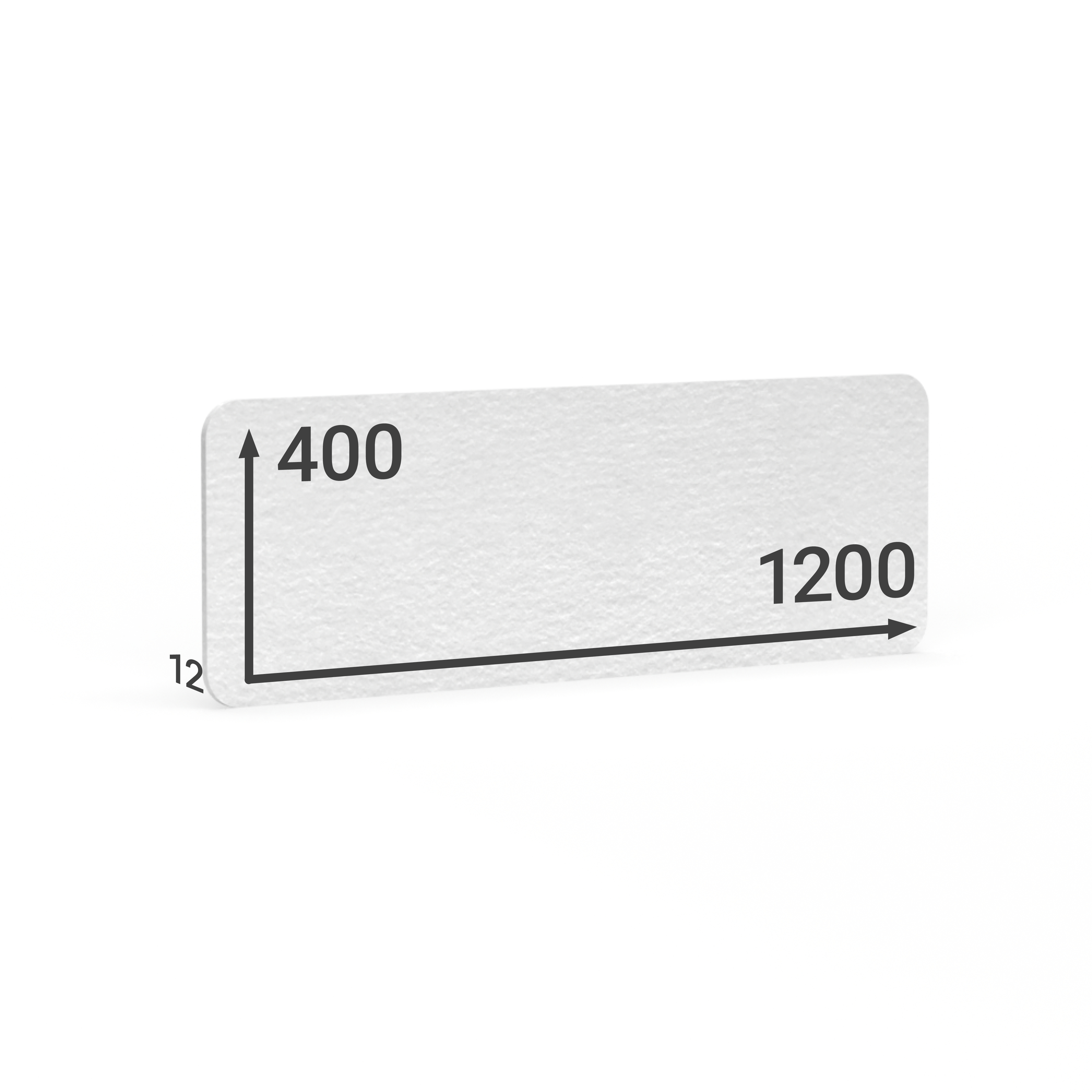 BMB AKUSTIX Vario eco, HxBxS: 400x1200x12 mm, Weiß, AV24