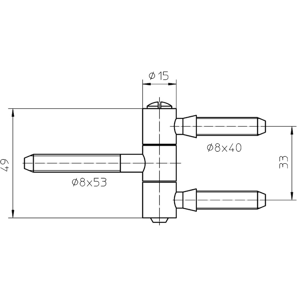 SIMONSWERK Einbohrband BAKA® C 5-15, Stahl