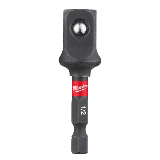 MILWAUKEE 1/4" Sechskant auf 1/2" Vierkant Steckschlüsseleinsatz SHOCKWAVE 50 mm
