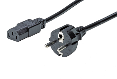 HETTICH Netzkabel, Typ E & F, "Schuko"-Stecker*, 3000 mm, 9147928