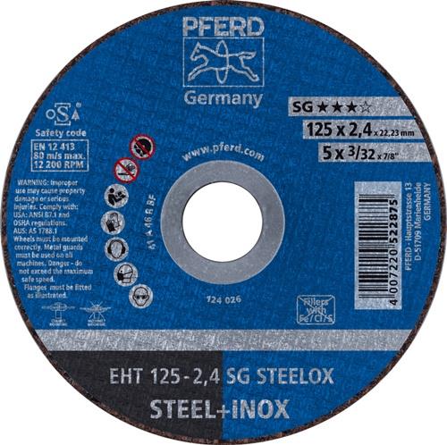 PFERD Trennscheibe SG STEELOX D125x2,4mm ger.INOX Bohr.22,23mm PFERD