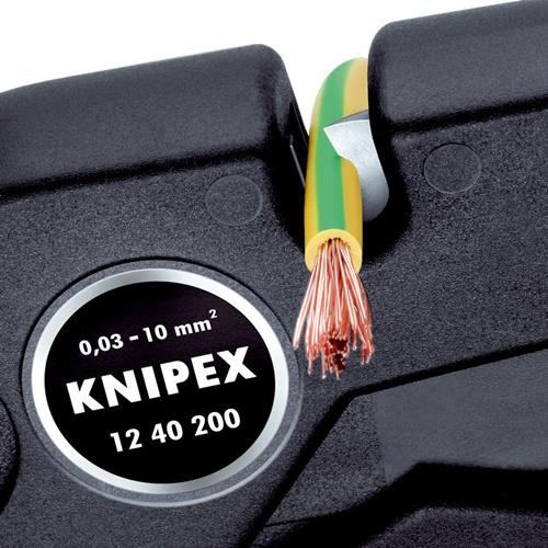 KNIPEX Automatikabisolierzange L.200mm 0,03-10 (AWG 32-7) mm² KNIPEX