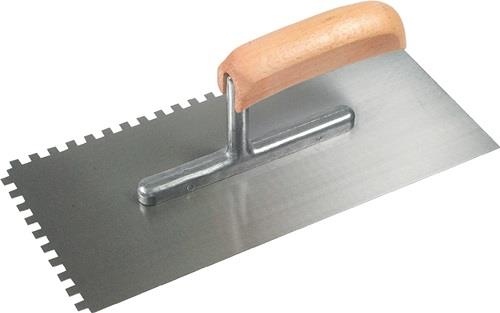 SCHWAN Glättekelle L.280mm B.130mm Zahn 6x6mm SCHWAN