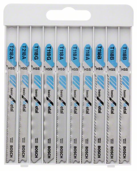 BOSCH Stichsägeblatt-Set Basic for Metal, 10-teilig