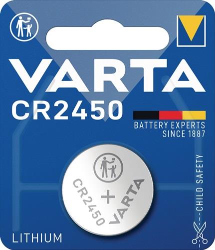 VARTA Knopfzelle Electronics 3 V 570 mAh CR2450 24,5x5mm VARTA