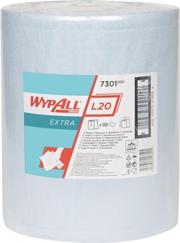 KIMBERLY-CLARK Wischtuch WYPALL L20 7301 L385xB325ca.mm blau 2-lagig 500 Tü./Rl.