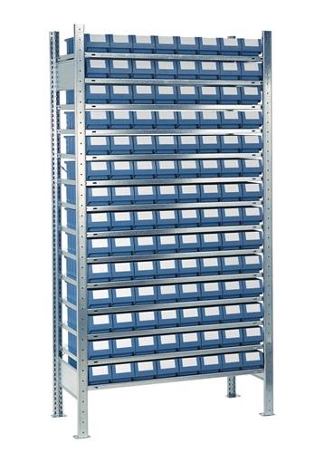 Nordwest Steckregal H2000xB1000xT500mm Anbauregal 14 Stahlböden 112 x 7
