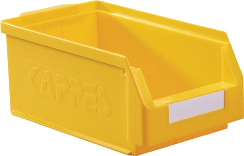 KAPPES Sichtlagerkasten L350xB200xH150mm PE gelb RASTERPLAN