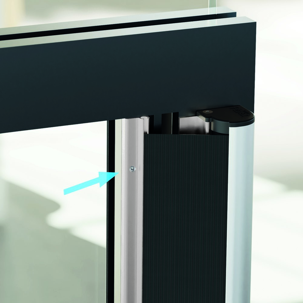 PLANET Montageprofil für Fingerschutz FSR RG1, Aluminium 1.925 mm schwarz