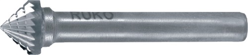 RUKO Frässtift KSK D.6mm Kopf-L.3mm Schaft-D.6mm HM Verz.KVZ 4 RUKO
