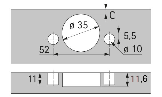 HETTICH Sensys Weitwinkelscharnier, mit Null-Einsprung, mit integrierter Dämpfung (Sensys 8657i), vernickelt, 9099542
